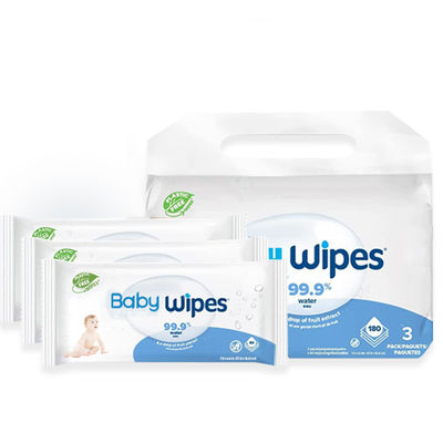 Toalhas úmidas para bebés suaves sem perfume Hypoallergenic Toalhas úmidas de água original