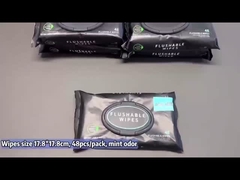 Logotipo personalizado extra-grande Adultos toalhas úmidas com vitamina-E e aloe séptico e esgoto seguro