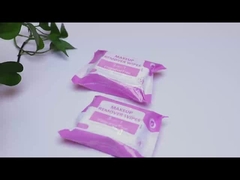 Lenços demaquilantes por atacado com óleo de coco, aloe vera, vitamina E e ácido hialurônico